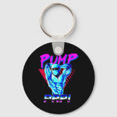 Pomp Papi Powerlifting Bodybuilding Fitness Traini Sleutelhanger (Voorkant)