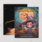 Pomp Patch Dank Je — Halloween Bedankkaart (Voorkant / Achterkant)