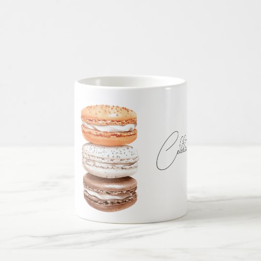Pomp Pompoen Vanille Chocolade Macarons vieren Koffiemok (Center)