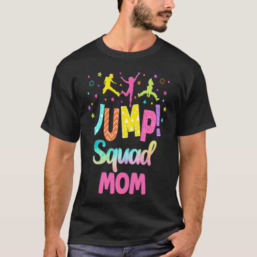 Pomp trampoline Partij mammie matchen klonttuin T-shirt (Voorkant)