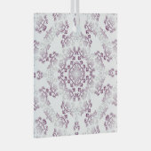 Pompadour Paarse Flourish Glass Ornament (Voorkant Rechts)