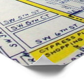 Pompano Beach, FL  Map Poster (Hoek)