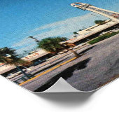 Pompano Beach FL, Oceanside Esplanade,  Poster (Hoek)