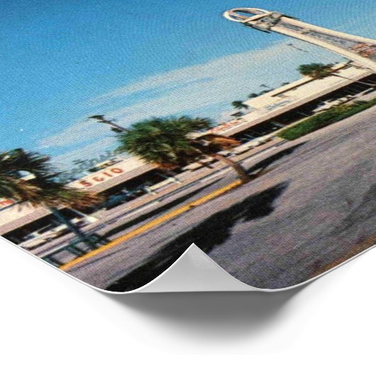 Pompano Beach FL, Oceanside Esplanade, Poster (Hoek)