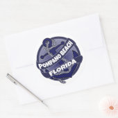 Pompano Beach Florida ankerstickers Ronde Sticker (Envelop)