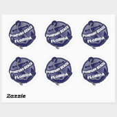 Pompano Beach Florida ankerstickers Ronde Sticker (Vel)