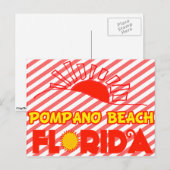 Pompano Beach, Florida Briefkaart (Voorkant / Achterkant)
