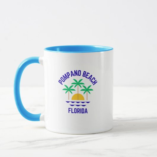 Pompano Beach Florida Coffee Mok (Links)
