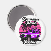 Pompano Beach Florida Magneet (Voorkant / Achterkant)