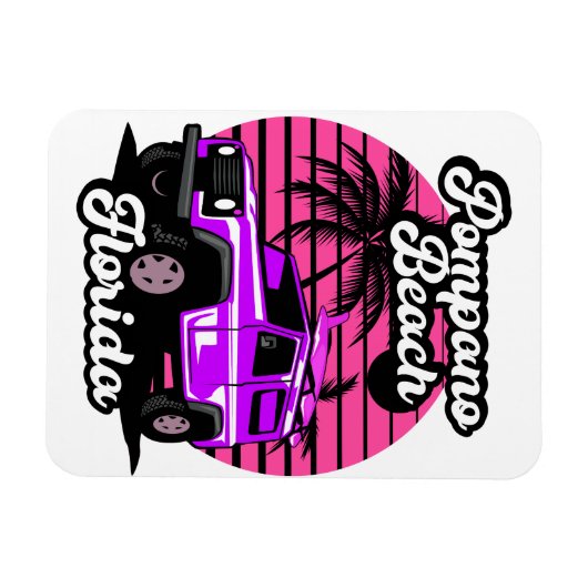 Pompano Beach Florida Magneet (Horizontaal)