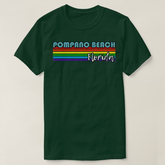 Pompano Beach Florida Pride Pompano Beach LGBT GI T-shirt (Design voorkant)