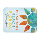 Pompano Beach Florida Sunshine Travel Magneet (Horizontaal)