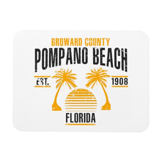 Pompano Beach Magneet (Horizontaal)
