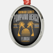 Pompano Beach Metalen Ornament (Links)