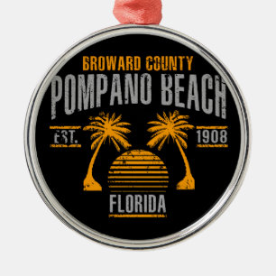 Pompano Beach Metalen Ornament