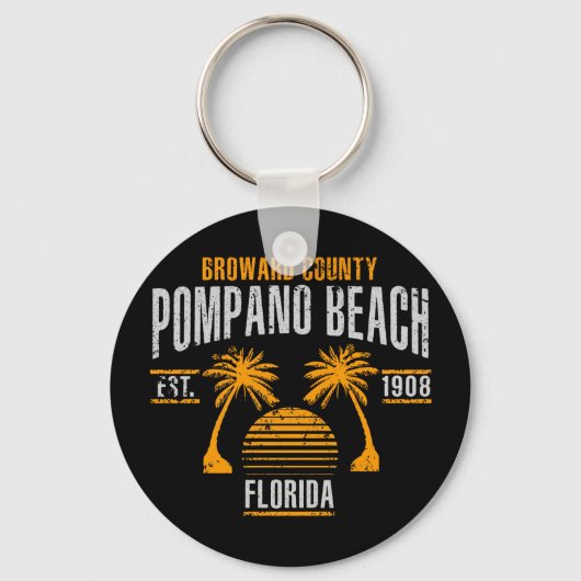 Pompano Beach Sleutelhanger (Voorkant)