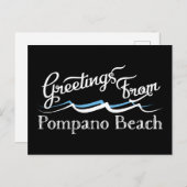 Pompano Beach Water Waves Briefkaart (Voorkant / Achterkant)