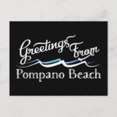 Pompano Beach Water Waves Briefkaart (Voorkant)
