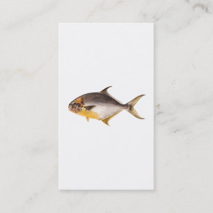 Pompano-vis - Spaarvisserij Sjabloon blanco Visitekaartje