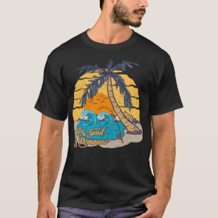 Pompano Vissen Strand Retro Surf T-shirt