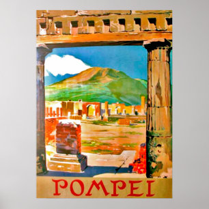 Pompei, archeologische site, Italië Poster