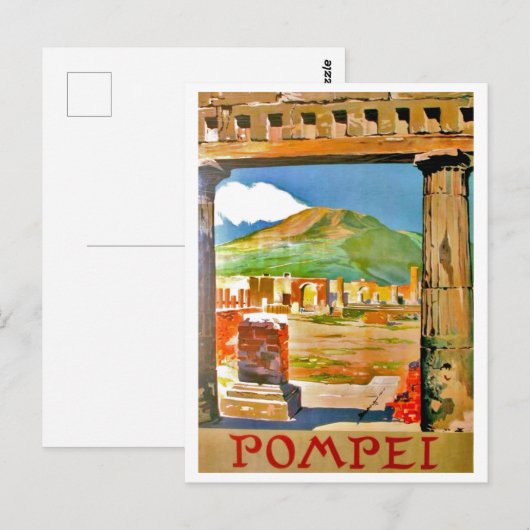 Pompei, archeologische vindplaats, Italië Briefkaart (Voorkant / Achterkant)