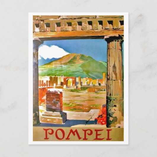 Pompei, archeologische vindplaats, Italië Briefkaart (Voorkant)