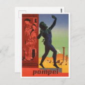 Pompei, Italië Briefkaart voor reizen (Voorkant / Achterkant)