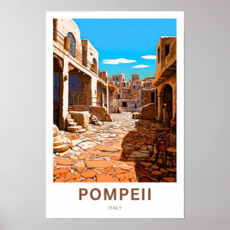 Pompeï Italië Reisprint Poster