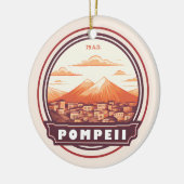 Pompeï ruïnes Italië Travel Art Badge Keramisch Ornament (Links)