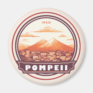 Pompeï ruïnes Italië Travel Art Badge Magneet