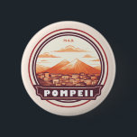 Pompeï ruïnes Italië Travel Art Badge Ronde Button 5,7 Cm<br><div class="desc">Pompeï vectorillustratie. Ooit een bloeiende en verfijnde Romeinse stad,  werd Pompeii begraven onder meters as en puimsteen na de catastrofale uitbarsting van de Vesuvius in 79 na Christus.</div>