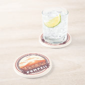 Pompeï ruïnes Italië Travel Art Badge Zandsteen Onderzetter (Zijkant)