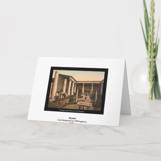 Pompei, Zuilengalerij van het Huis van de Kaart (Achterkant)