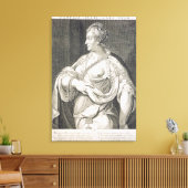 Pompeia (d. AD 122) echtgenote van Julius Caesar ( Canvas Afdruk (Insitu (Woonkamer))