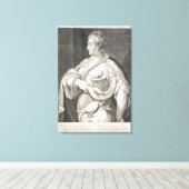Pompeia (d. AD 122) echtgenote van Julius Caesar ( Canvas Afdruk (Insitu (Houten vloer))