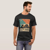 Pompeii 79 AD Fun Run Volcano Lover's Lange Mouw T-shirt (Voorkant volledig)