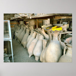 Pompeii, amphorae poster