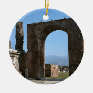 Pompeii, archeologische vindplaats keramisch ornament