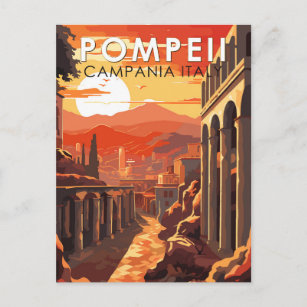 Pompeii Campania Italië Reizen Kunst Vintage Briefkaart