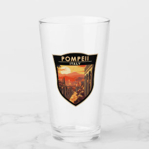 Pompeii Campania Italië Reizen Kunst Vintage Glas