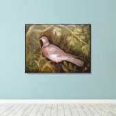 POMPEII-COLLECTIE / DOVE IN DE GARDEN CANVAS AFDRUK (Insitu (Houten vloer))