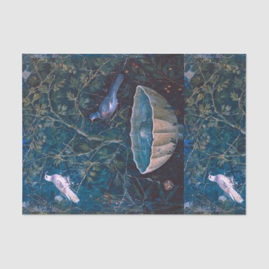 POMPEII-COLLECTIE / DOVES IN DE GARDEN TISSUEPAPIER (Voorkant)