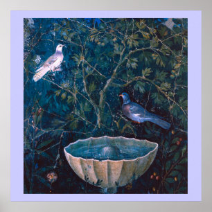 POMPEII COLLECTIE / DUIVEN IN DE TUIN POSTER