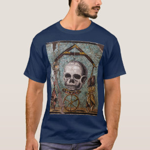 POMPEII COLLECTIE MEMENTO MORI SKULL BUTTERFLES EN T-SHIRT