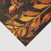 POMPEII COLLECTIE NIGHTINGALE MET ROZEN, rood Tissuepapier (Detail)