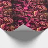 POMPEII COLLECTIE NIGHTINGALE MET ROZEN Roze Cadeaupapier (Hoek)