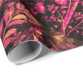 POMPEII COLLECTIE NIGHTINGALE MET ROZEN Roze Cadeaupapier (Rol Hoek)