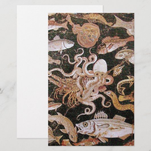 POMPEII-COLLECTIE / OCEAN - LIFE-SCENE VOOR ZEEEN BRIEFPAPIER (Voorkant / Achterkant)