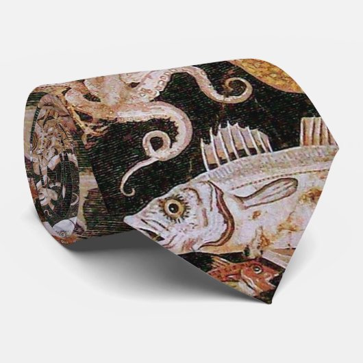 POMPEII-COLLECTIE / OCEAN - LIFE-SCENE VOOR ZEEEN STROPDAS (Opgerold)